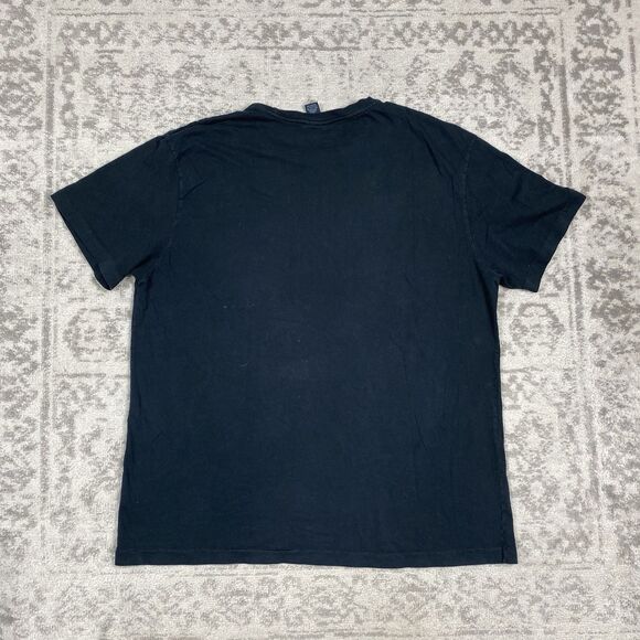 Polo Ralph Lauren Pocket Tee T Shirt Single Stitch Black Red Pony Size Large - Picture 4 of 5